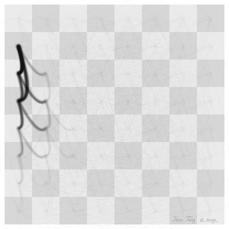 Illustration for article titled Estos mapas revelan los movimientos más comunes de cada pieza de ajedrez